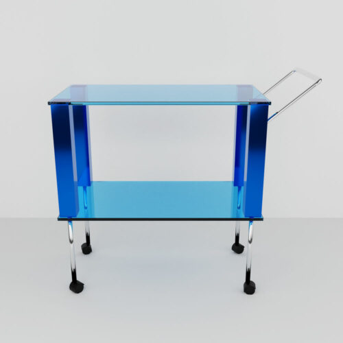 QwkDog 3D Memphis-Milano Manhattan Bar Cart