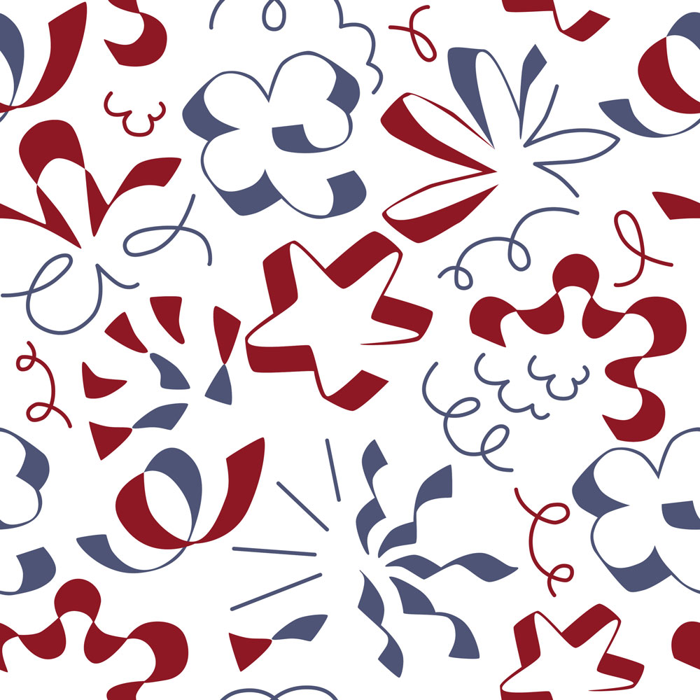 QwkDog Design Latour Ribbons Fabric Design